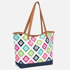 Thirty-One Vibrant Diamond Pattern Tote